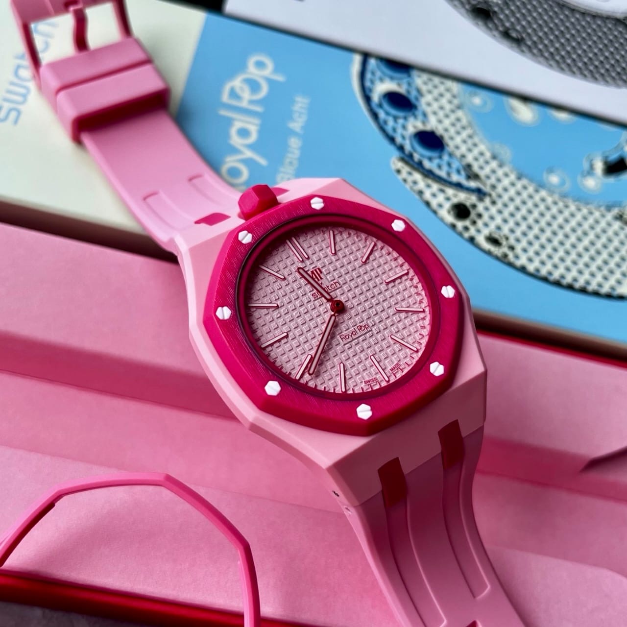 Swatch AP royal pop pink