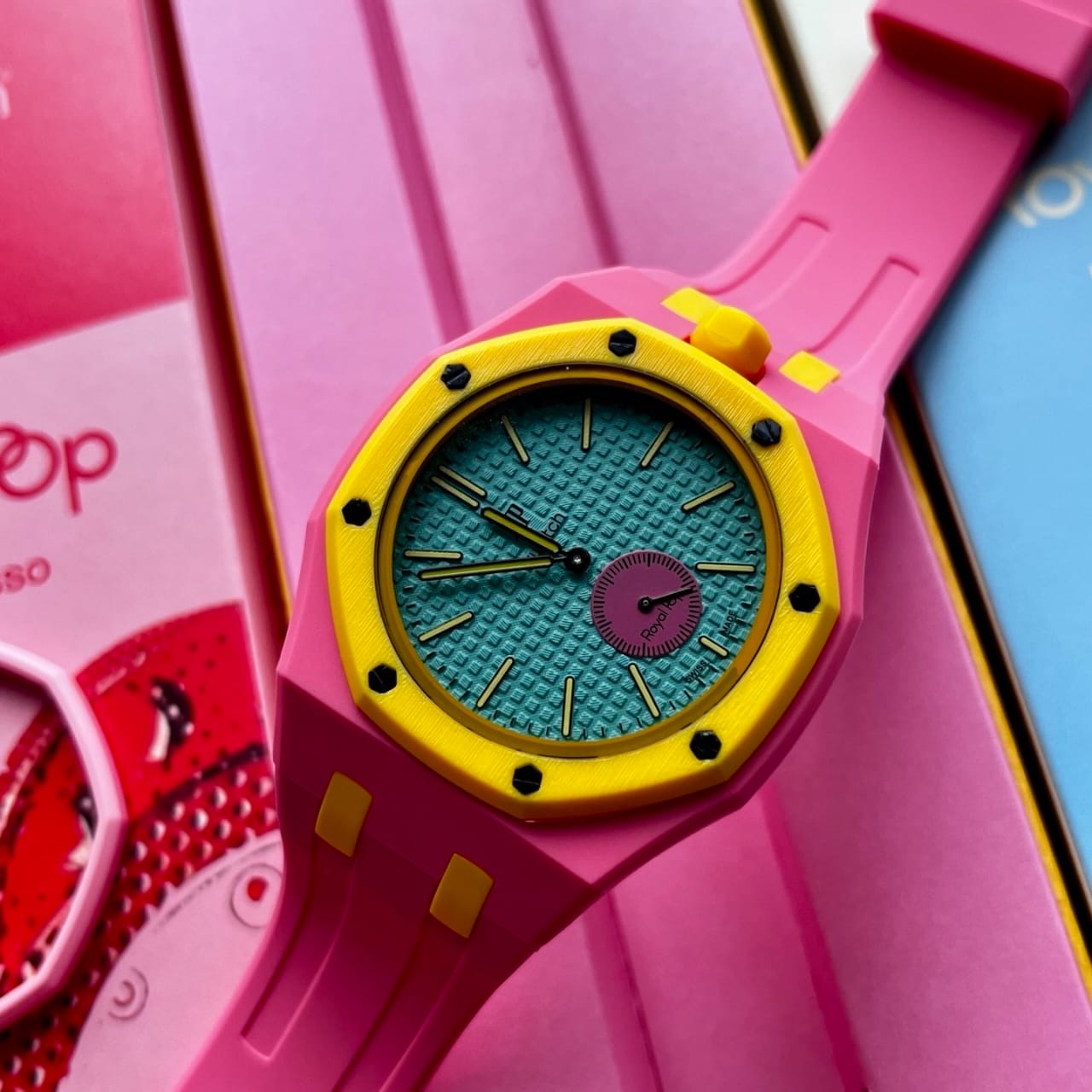Swatch AP royal pop yellow pink
