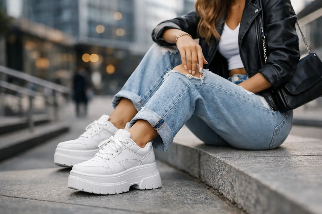 Zapatillas plataforma para elevar tu look urbano