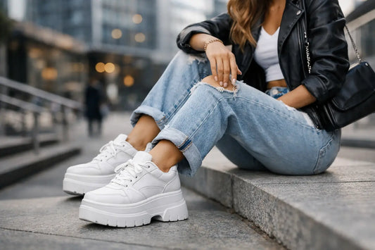 Zapatillas plataforma para elevar tu look urbano