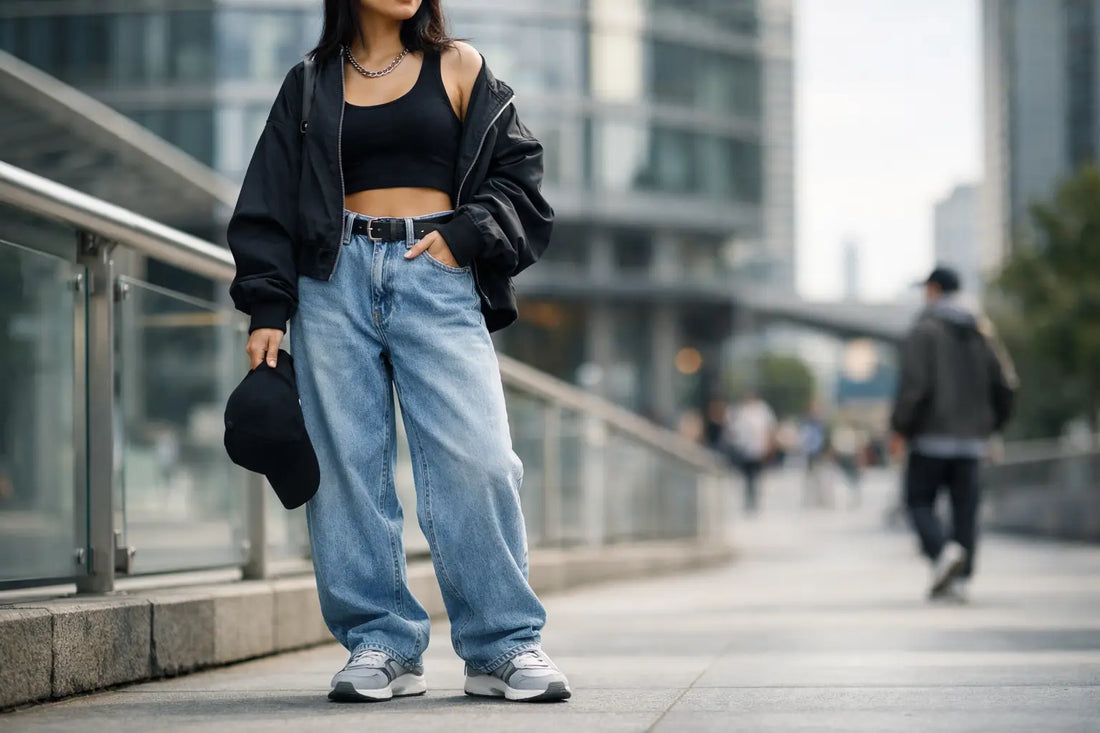 Jeans baggy de moda urbana: cómo llevarlos