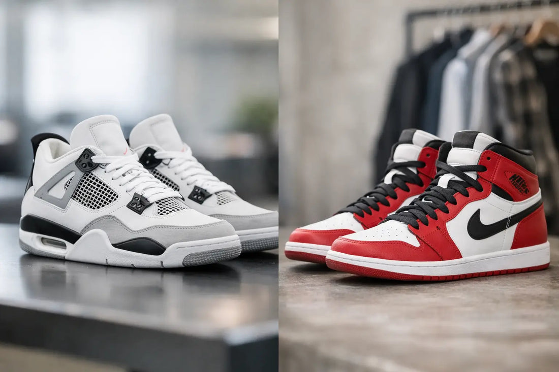 Jordan 4 vs Jordan 1 cuál va más con tu estilo