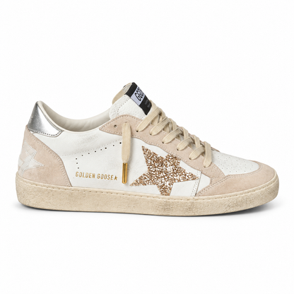 Golden goose cream glitter