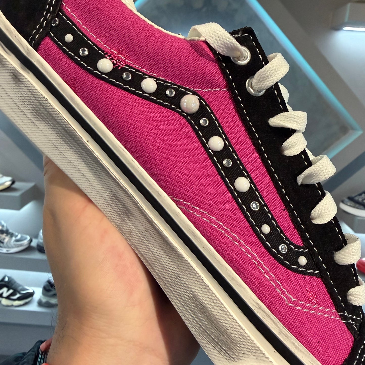 Vans old skool pearlized pack pink black