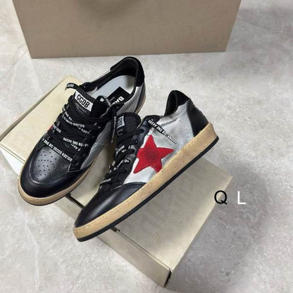 Golden goose ballstar black red star