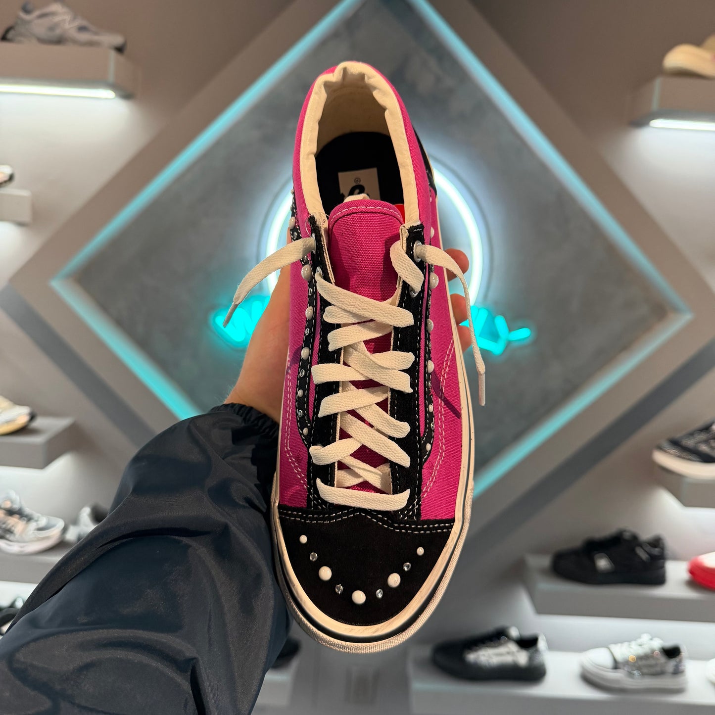 Vans old skool pearlized pack pink black