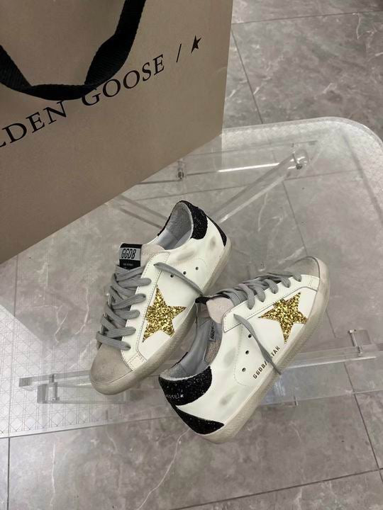 Golden goose ballstar glitter goldstar