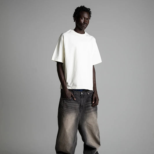 Shaka Wear Cropped Tee White