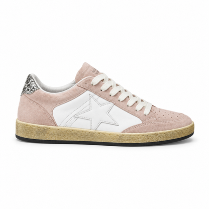 Golden goose ballstar pink white