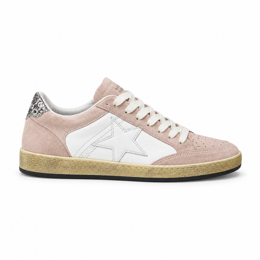Golden goose ballstar pink white