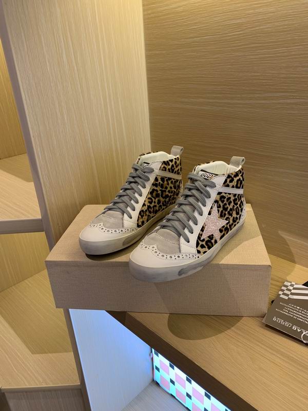 Golden goose hightop leopard