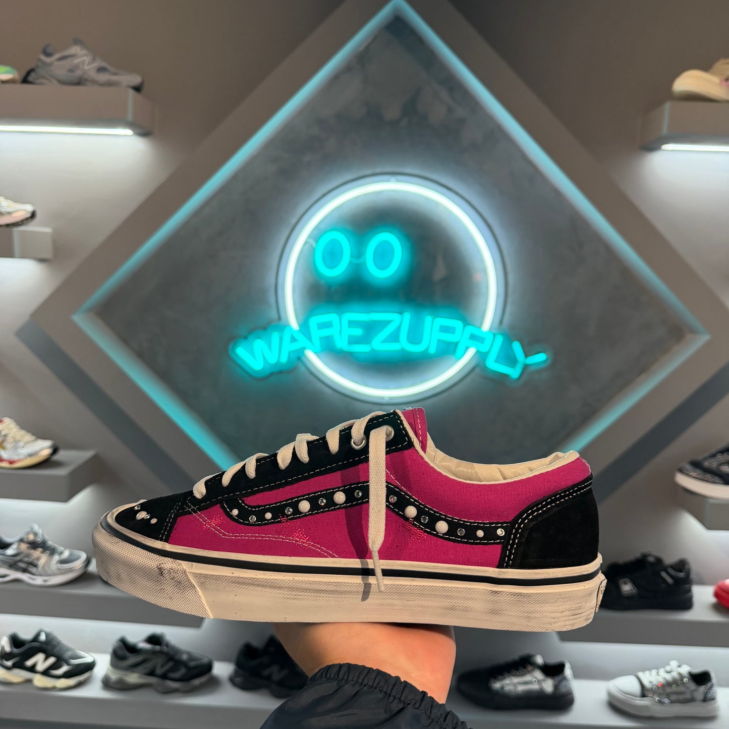 Vans old skool pearlized pack pink black
