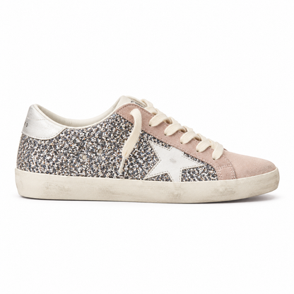 Golden goose star glittery pink