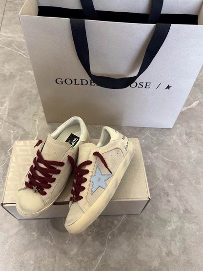 Golden goose star cream blue