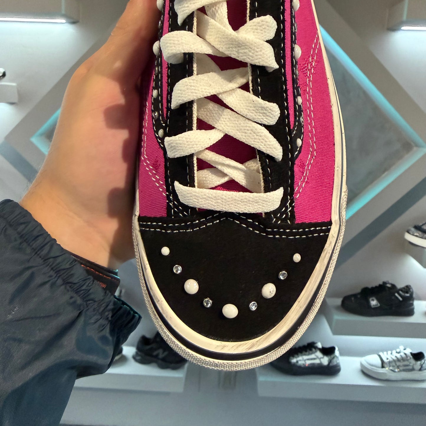 Vans old skool pearlized pack pink black