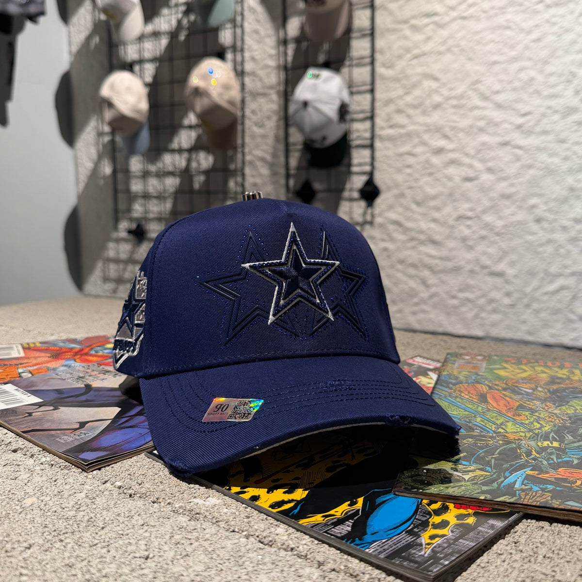 Capfans Cap - navy cap with embroidered star logo