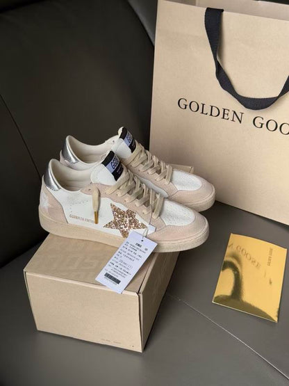 Golden goose cream glitter